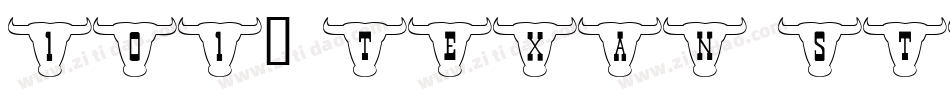 101! Texan Style字体转换